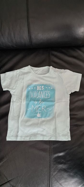 T-shirt vacances mer Kiabi 18 mois