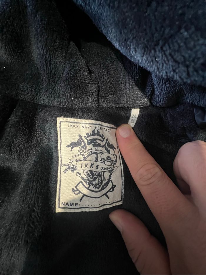 Blouson hiver ikks bleu 2 ans - photo numéro 2