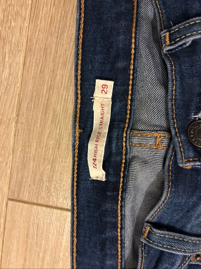 Jean LEVIS 724 Taille haute Droit Bleu foncé - photo numéro 5