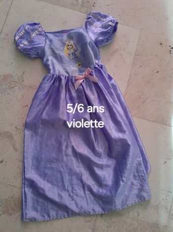 Robe déguisement raiponce 5 6 ans