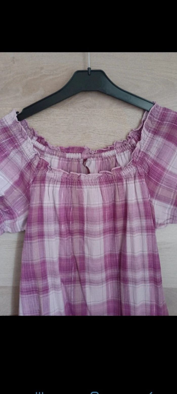 Chemisier femme taille 38 violet lilas - photo numéro 3