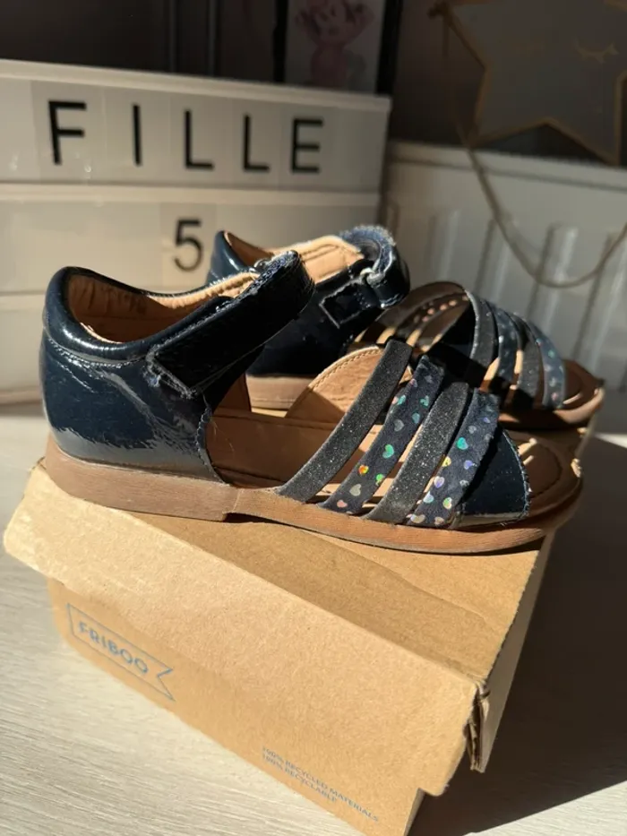 Jolies sandales Friboo marine 29 - photo numéro 2