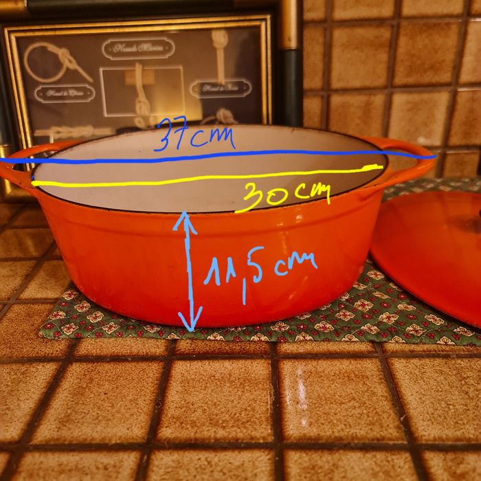 Cocotte ovale Cousances/ Le Creuset 30 cm, 5.5 L - photo numéro 4