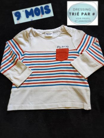 Tee shirt manches longues 9 mois