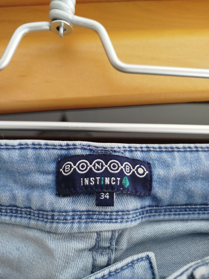 Jean skinny bleu clair taille XS Bonobo. - photo numéro 6