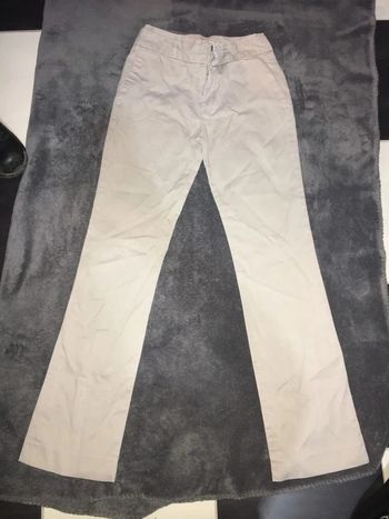 Pantalon Zara basic beige femme t36