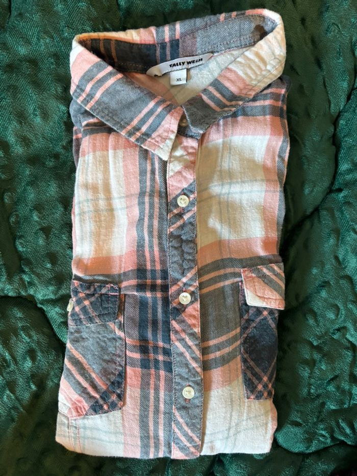 Lot chemises à carreaux vintage femme - photo numéro 3