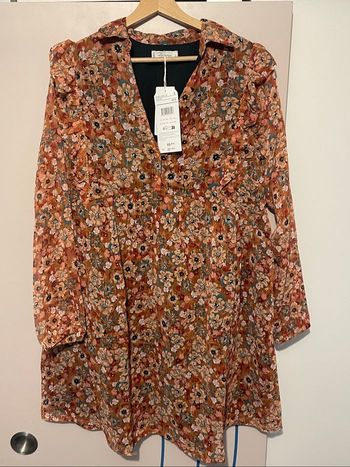 Robe grossesse neuve Prémaman Orchestra. Taille L. Tons marron chocolat , fleurie