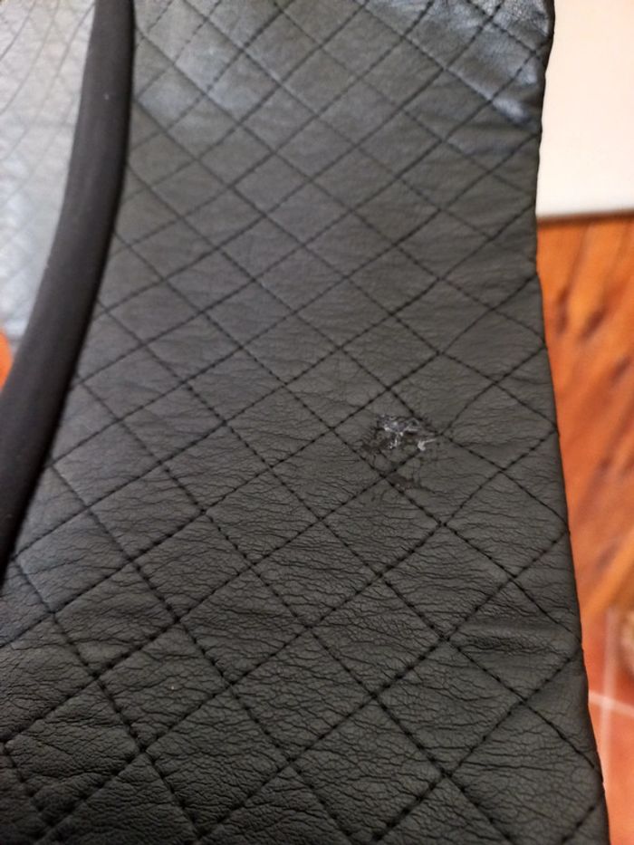 Pantalon noir bi-matière - photo numéro 6