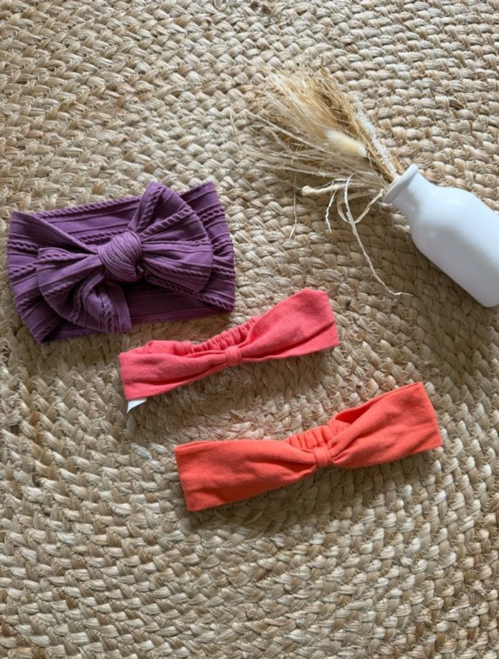 Bandeaux fille avec noeuds