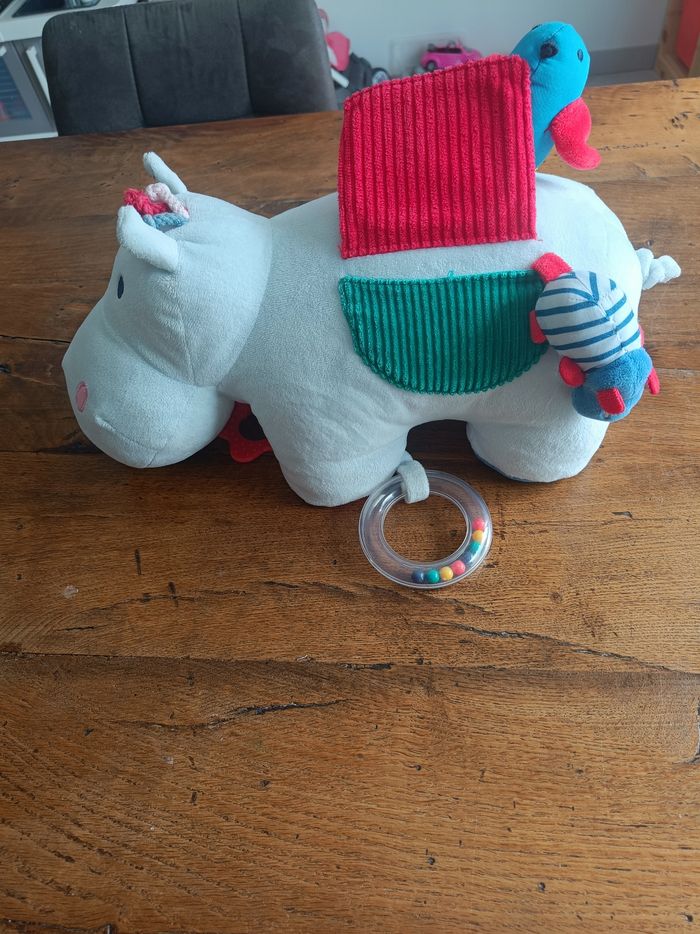 Peluche d'activités Axel l'hippo Oxybul - photo numéro 2