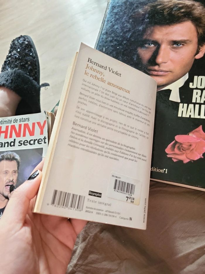 Lot 3 livres johnny hallyday - photo numéro 7