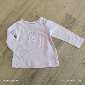 T shirt ML rose pâle