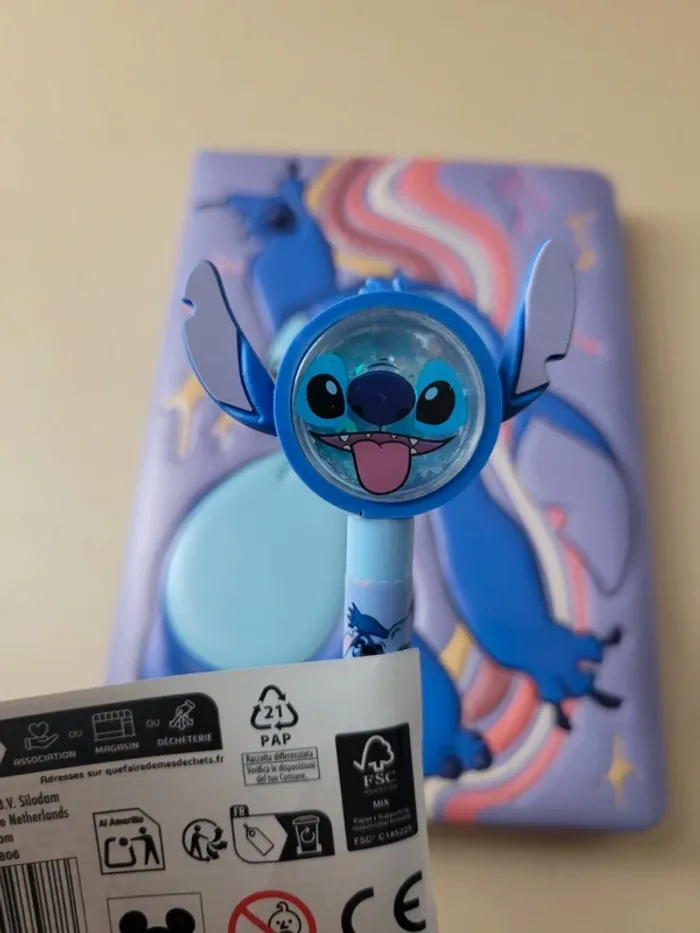 Carnet et stylo à secouer Stitch - photo numéro 4