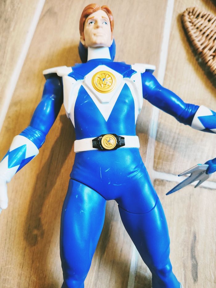 🙅Power rangers mighty morphin grande Billy figurine du ranger bleu auto morphing - photo numéro 2