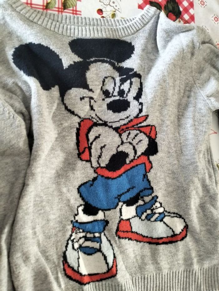 Pull gris Mickey (6 ans) disney - photo numéro 2
