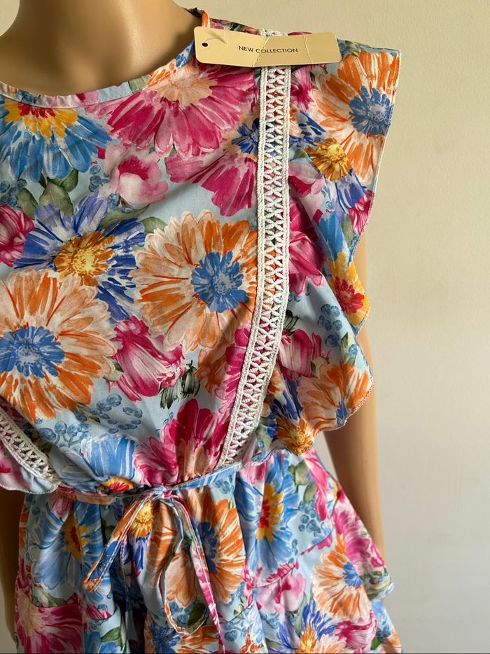 Robe d’été imprimée neuve sans manches New Collection taille unique - photo numéro 4