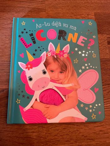 Livre cartonné As tu déjà vue ma licorne ? Livre à toucher