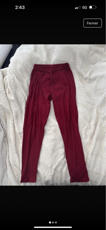 Pantalon pyjama détente UNDIZ bordeau