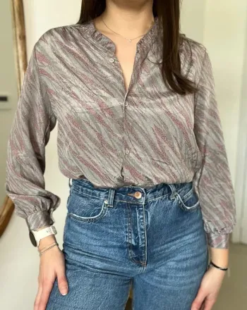 Chemisier gris vintage japonais