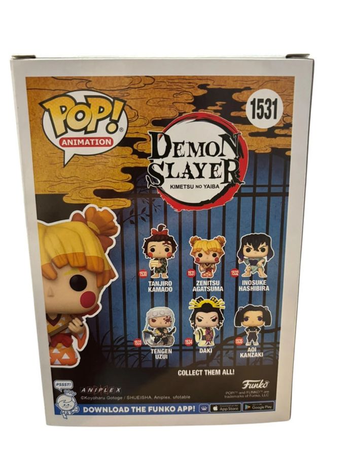 Figurine Funko Pop Demon Slayer Zenitsu Agatsuma (Kimono) numéro 1531 neuf - photo numéro 2