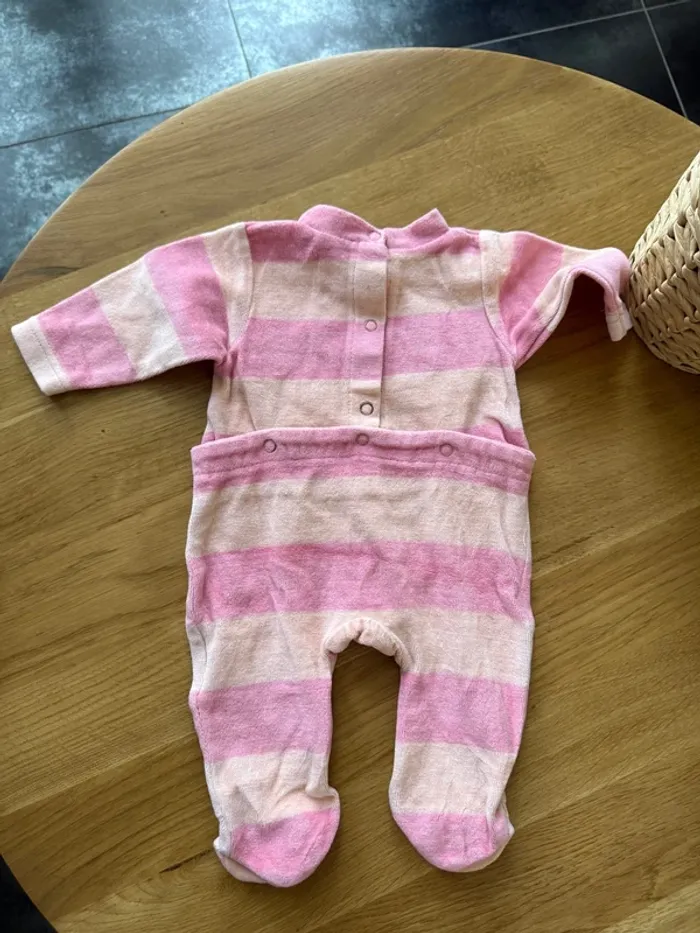 Lot 3 pyjamas velours fille 1 mois - photo numéro 20