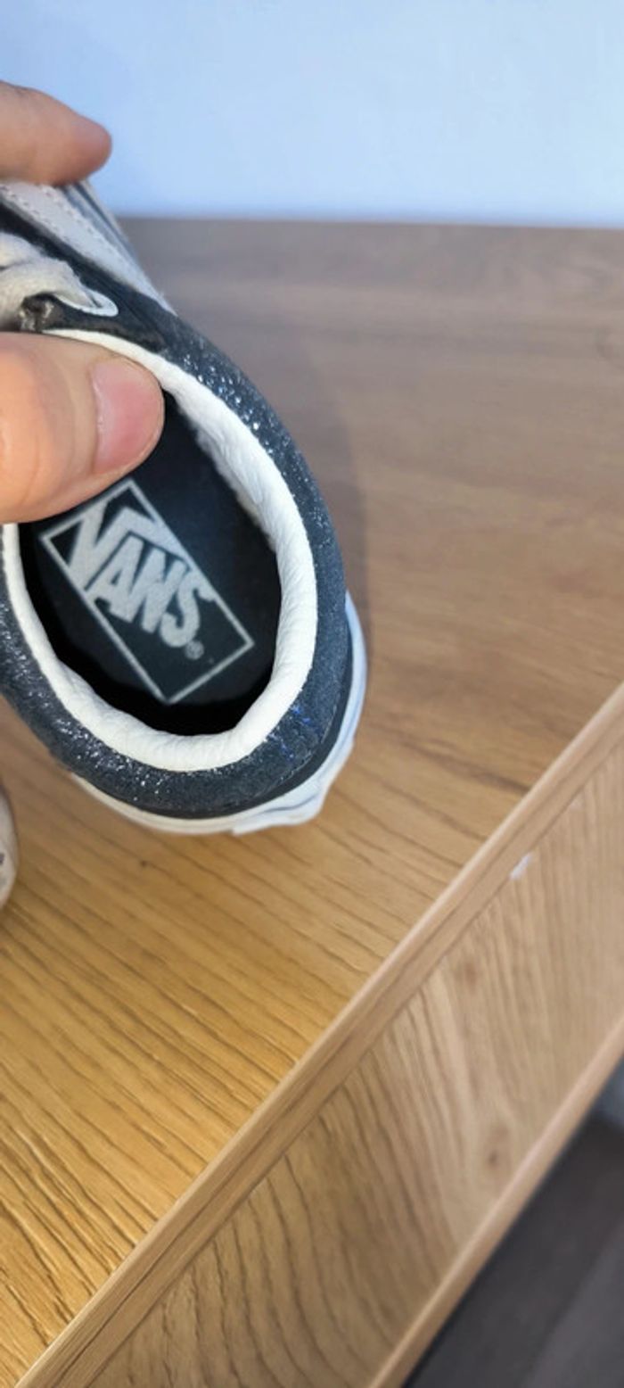 Baskets vans à lacets bleu pailletée 27 - photo numéro 8