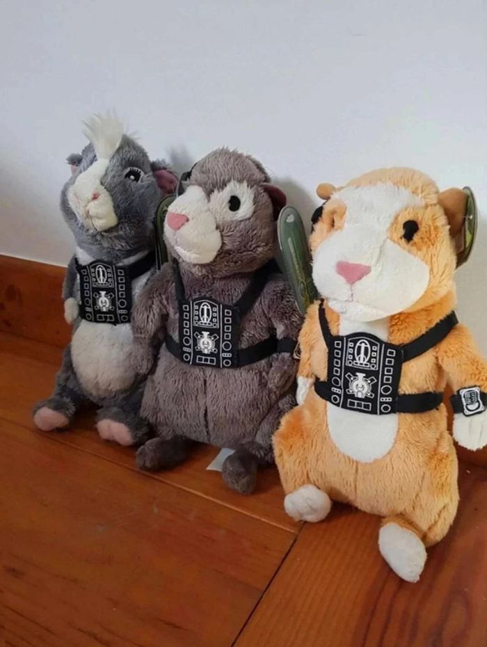 3 hamsters G.Force peluches - photo numéro 2