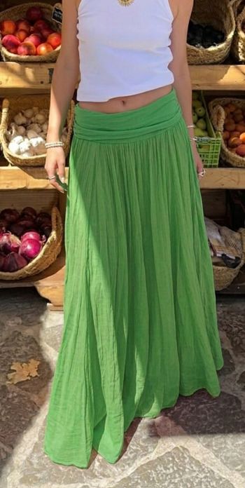 Jupe longue fluide en coton – Taille unique (modulable)
Neuve, jamais portée