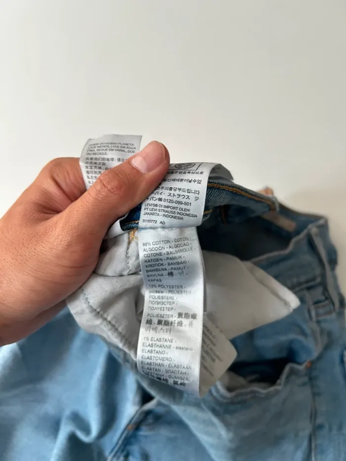 Jean Levi's Femme Bleu W29 L27 | Ribcage Straight Ankle | Taille 38 | Très Bon État | BP288 - photo numéro 6