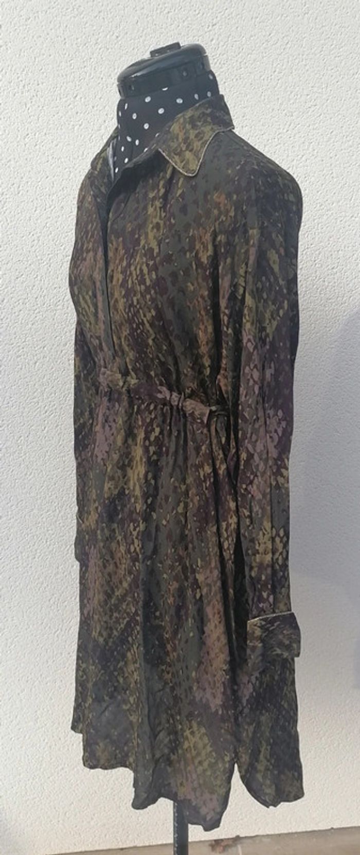 Robe fluide militaire kaki violet Taille M Ottod'ame - photo numéro 4