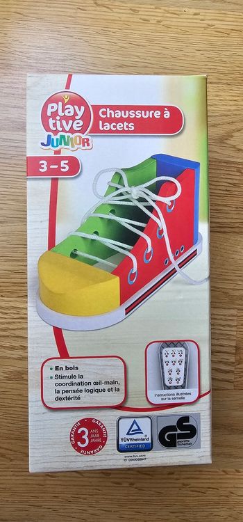 Chaussure a lacets motricité fine apprendre a faire lacets