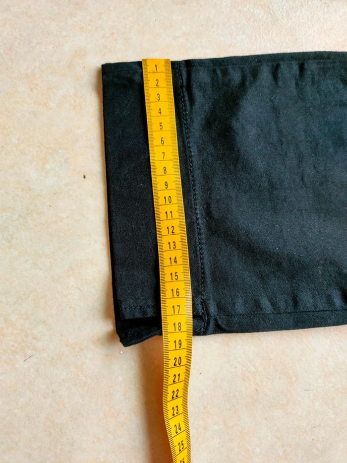 Pantalon noir court taille 42 marque camaïeu - photo numéro 5