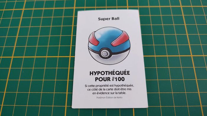 Carte Super Ball pièce détachée jeu de société Monopoly Pokémon édition de Kanto #C43 - photo numéro 2