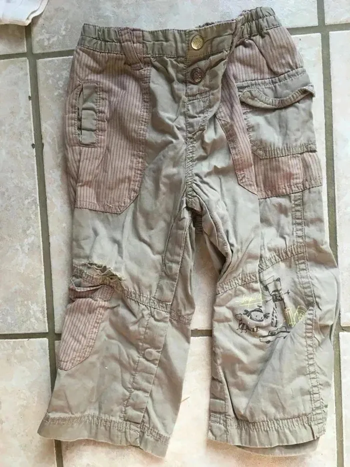Pantalon été garçon Kitchoun 18 mois (81 cm) Parfait état - photo numéro 2