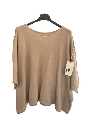 Pull tendance oversize beige/moka T.U