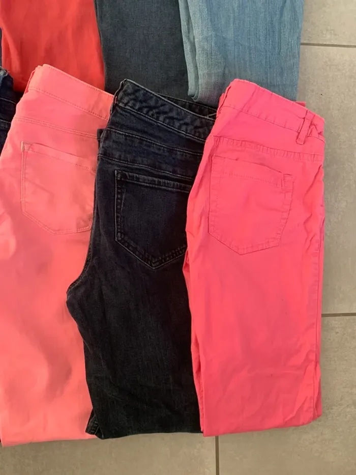 Lot 8 jeans skinny taille 36 - photo numéro 6