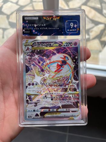 Pokemon carte gradée Deoxys Vstar SAR SFG 9