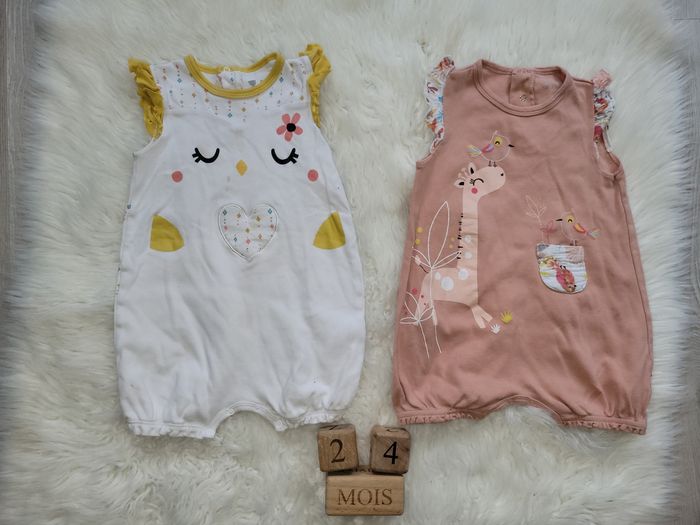Lot combishort petit beguin 24m