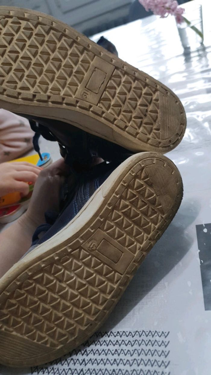 Chaussures baskets haute marine - photo numéro 3