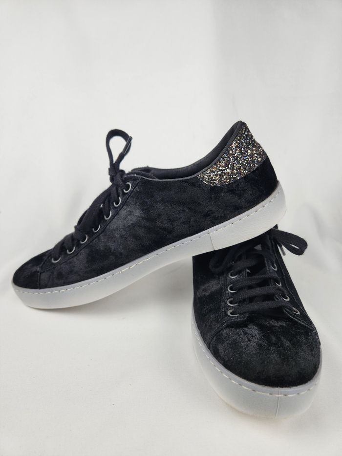 Baskets Victoria Noires avec Arrière Glitter - Taille 40 - photo numéro 4