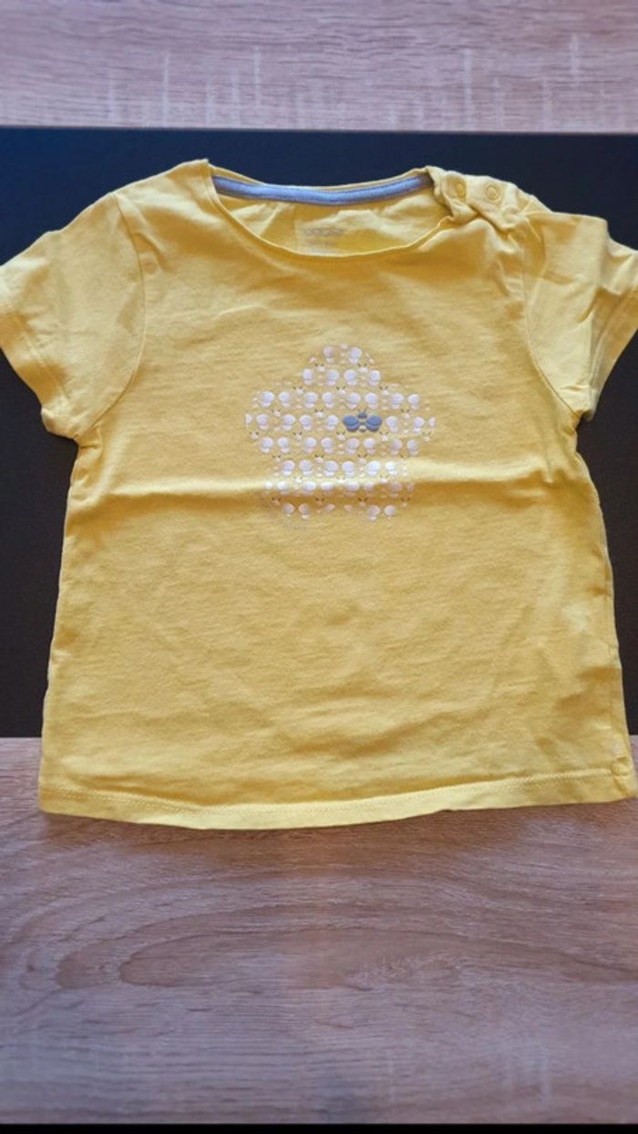 Lot de 2 tee-shirts manches courtes 18 mois - photo numéro 3