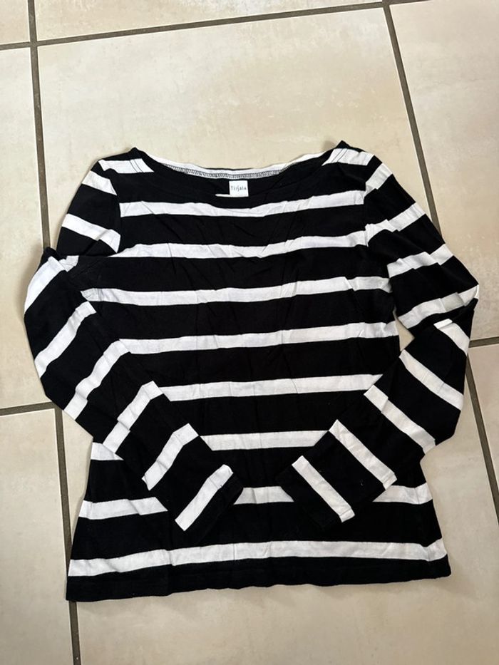 TEE shirt manches longues tissaia 38/40 basics