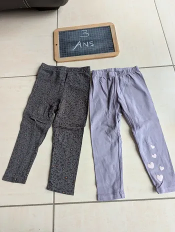 Lot de 2 leggings Verbaudet 3 ans