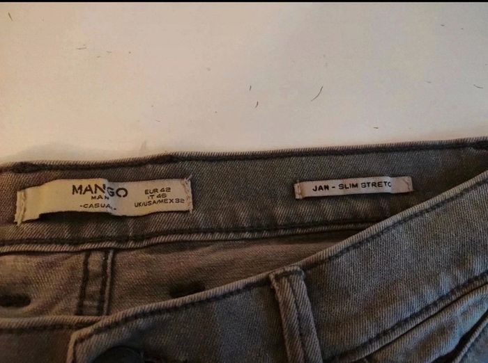 Jean gris Mango taille 42 - photo numéro 4