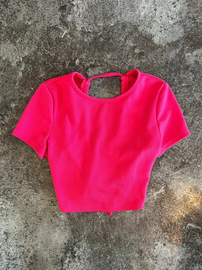 Lot 2 t shirt court femme Shein taille M Pack women crop top Confezione magliette corte donna Damen - photo numéro 4