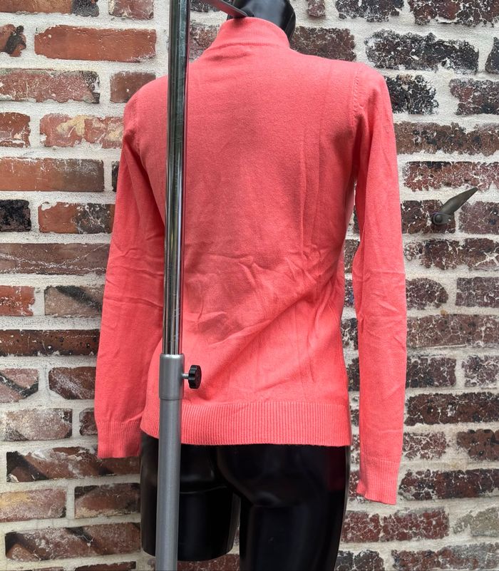 🧡 Pull fin corail à col montant – T36-38 – Damod 🧡 - photo numéro 3
