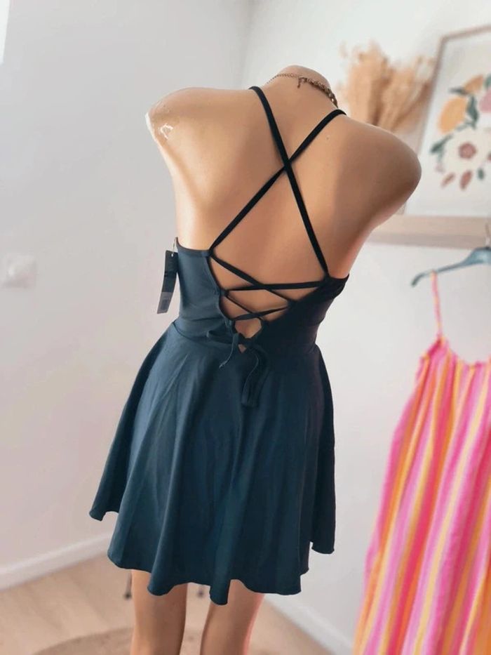 🌞 Robe de bain noire élégante - Taille S (36) - Neuve avec étiquettes 🌞