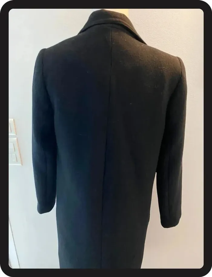 Sinequanone Manteau Long Noir Taille 34/36/S - photo numéro 5