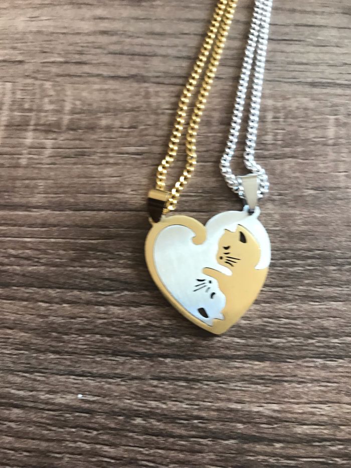 Collier pendentifs chats - photo numéro 4